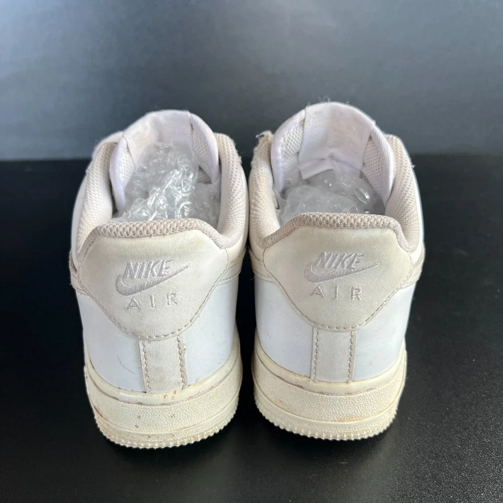 Nike Air Force 1 Low '07 Shoes Womens Size 6.5 White Leather Sneakers 315115-112